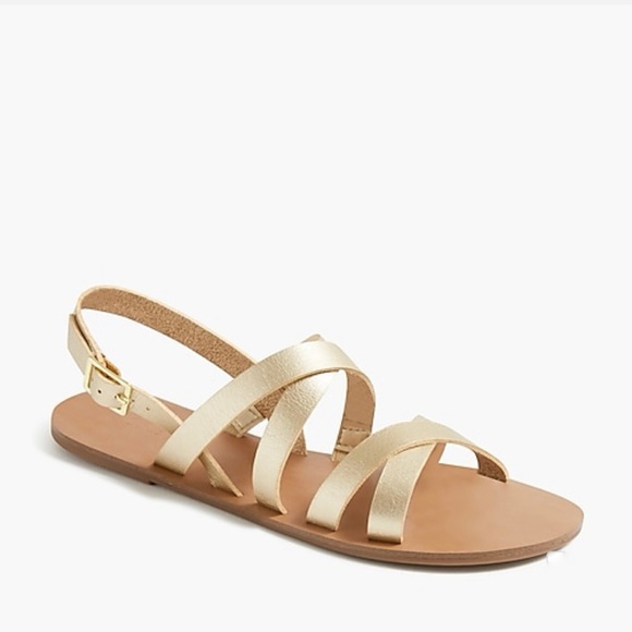 J. Crew Strappy Cross-Strap Slide Sandals - Picture 7 of 7